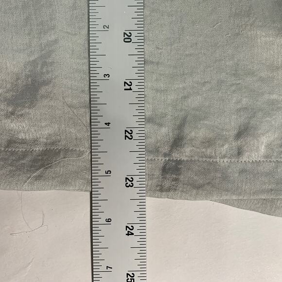 Helmut Lang S Gray Split Back Button Front Long Sleeve Shirt Silky Minimalist - Picture 7 of 8